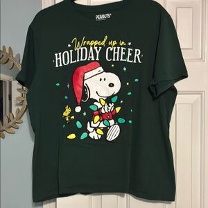 Peanuts Green and Red Holiday Decor